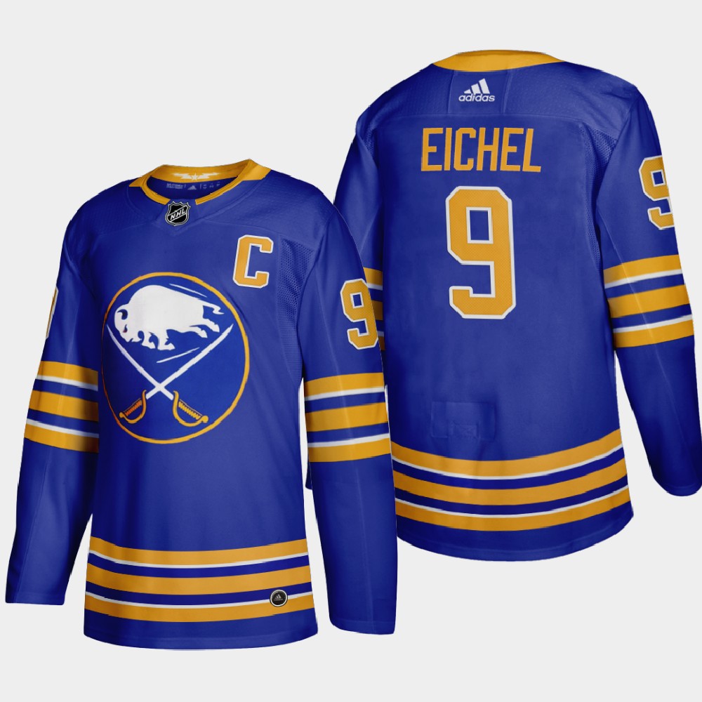 Buffalo Sabres #9 Jack Eichel Men Adidas 2020 Home Authentic Player Stitched NHL Jersey Royal Blue